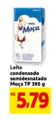 Mercado Extra Leite Condensado Semidesnatado Moca TP 395g oferta