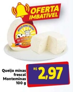 Mercado Extra Queijo minas frescal Monteminas 100g oferta