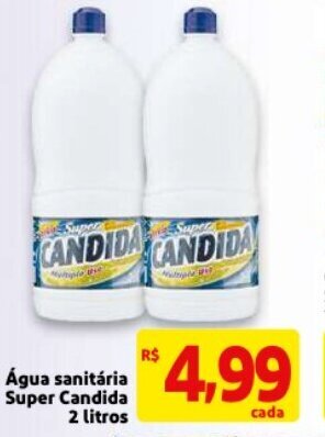 Mercado Extra Agua Sanitaria Super Candida 2L oferta