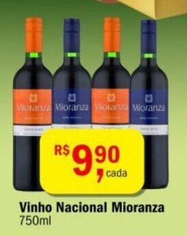 Ultrabox Vinho Nacional Mioranza 750ml oferta