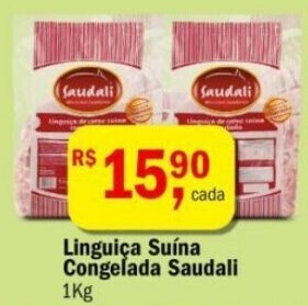 Ultrabox Linguica Suina Congelada Saudali 1kg oferta