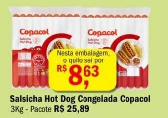 Ultrabox Salsicha hot dog Congelada Copacol 1kg oferta