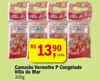 Ultrabox Camarao Vermelho P Congelado Villa do Mar 300g oferta