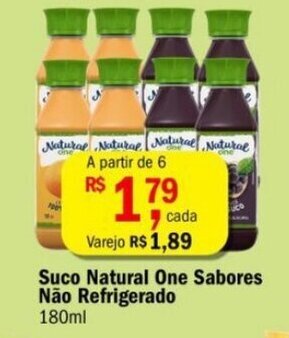 Ultrabox Suco Natural One Sabores Nao Refrigerado 180ml oferta