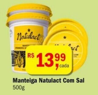 Ultrabox Manteiga Natulact Com Sal 500g oferta