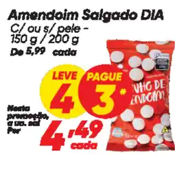 Dia Amendoim Salgado DIA oferta