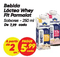 Dia Bebida Láctea Whey Fit Parmalat Sabores oferta