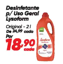 Dia Desinfetante p/ Uso Geral Lysoform Original oferta