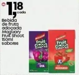 Frangolândia Bebida de fruta adoçada Maguary Fruit Shoot sabores oferta