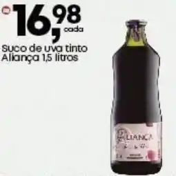 Frangolândia Suco de uva tinto Aliança oferta