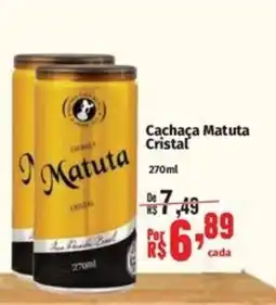 Supermercados Mateus Cachaça Matuta Cristal oferta
