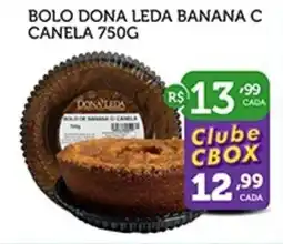 CenterBox Bolo dona leda banana c canela oferta