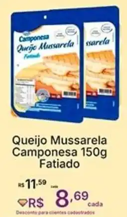 Super Lagoa Queijo Mussarela Camponesa Fatiado oferta