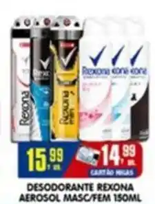 Higa's Supermercado Desodorante rexona aerosol masc/fem oferta