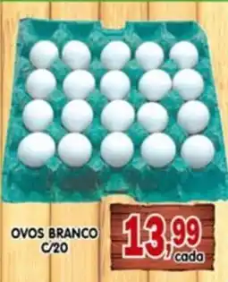 Higa's Supermercado Ovos branco oferta