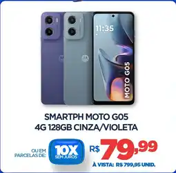 DB Supermercados Smartph moto go5 4G 128GB CINZA/VIOLETA oferta
