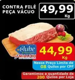 Mialich Supermercados Contra filé peça vácuo oferta