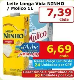 Mialich Supermercados Leite Longa Vida NINHO / Molico oferta