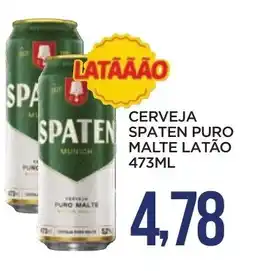 Apoio Mineiro Cerveja spaten puro malte latão oferta