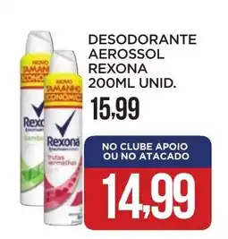 Apoio Mineiro Desodorante aerossol Rexona unid. oferta