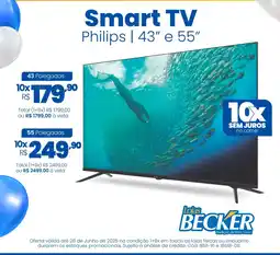 Lojas Becker Smart TV Philips | 43" oferta