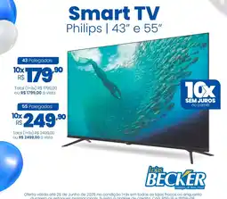 Lojas Becker Smart TV Philips | 55" oferta