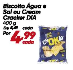 Biscoito Água e Sal ou Cream Cracker DIA
