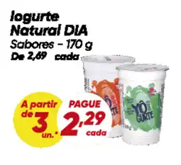 Dia logurte Natural DIA Sabores oferta