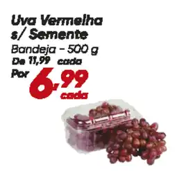 Dia Uva Vermelha s/Semente Bandeja oferta