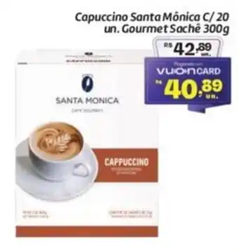 Comper Capuccino Santa Mônica C/ 20 un. Gourmet Sachê oferta