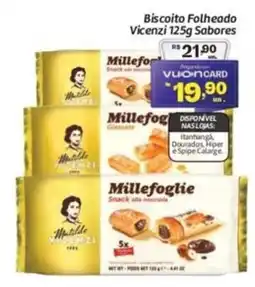 Comper Biscoito Folheado Vicenzi Sabores oferta