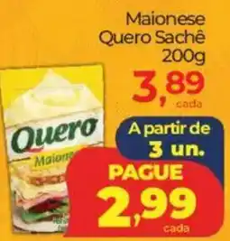 Lopes Supermercados Maionese Quero Sachê oferta