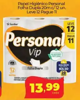 Lopes Supermercados Papel Higiênico Personal Folha Dupla 20m oferta