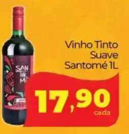 Lopes Supermercados Vinho Tinto Suave Santomé oferta