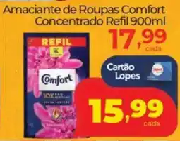 Lopes Supermercados Amaciante de Roupas Comfort Concentrado Refil oferta