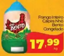 Lopes Supermercados Frango Inteiro Caipira Nhô Bento Congelado oferta