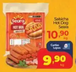 Lopes Supermercados Salsicha Hot Dog Seara oferta