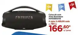 Carrefour Caixa de som Aiwa Boombox AWSBBS01B oferta