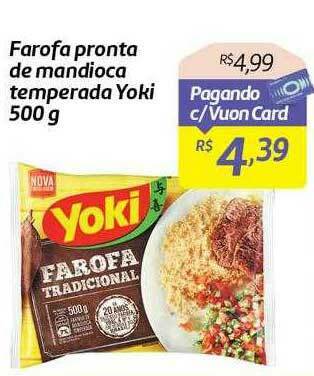 Comper Farofa Pronta De Mandioca Temperada Yoki oferta