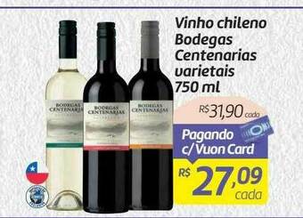 Comper Vinho Chileno Bodegas Centenarias Varietais oferta