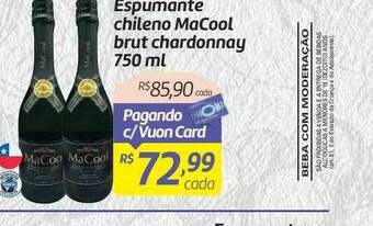 Espumante Chileno Macool Brut Chardonnay