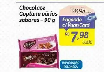 Comper Chocolate Goplana Varios Sabores oferta
