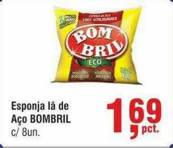 Higa Atacado Esponja Lã De Aço Bombril C 8 oferta
