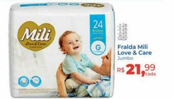 Hiper Farma Fralda Mili Love & Care Jumbo oferta