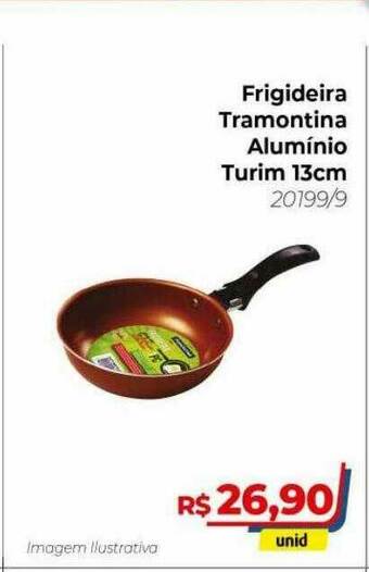 Hiper Moreira Frigideira Tramontina Aluminio Turim 13cm oferta