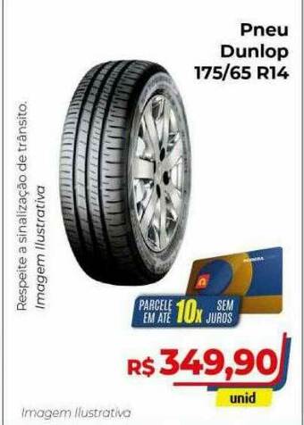 Hiper Moreira Pneu Dunlop 175-65 R14 oferta