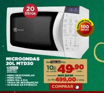 Microondas 20l Mtd30