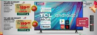 Móveis Simonetti Tv Led 32 Smart 32s615 Tcl Tv Led 40 Smart 40s615 Tcl oferta