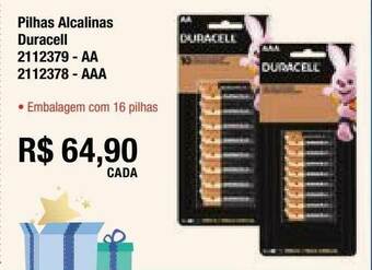 Multicoisas Pilhas Alcalinas Duracell Aa Aaa oferta