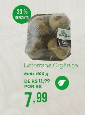 Oba Hortifruti Beterraba Orgânica 33% Desconto oferta